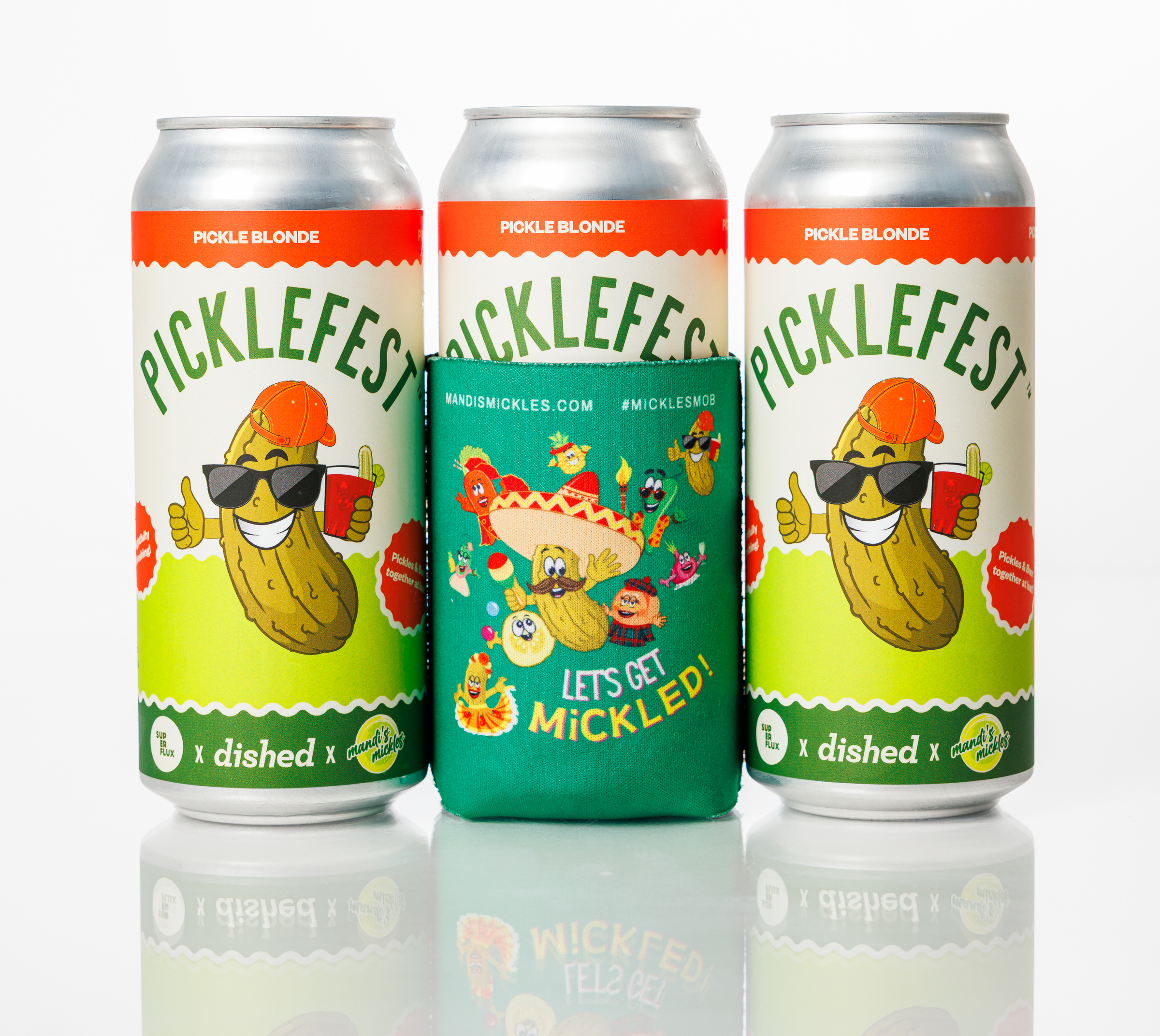 Superflux Pickle Blonde Ale koozie
