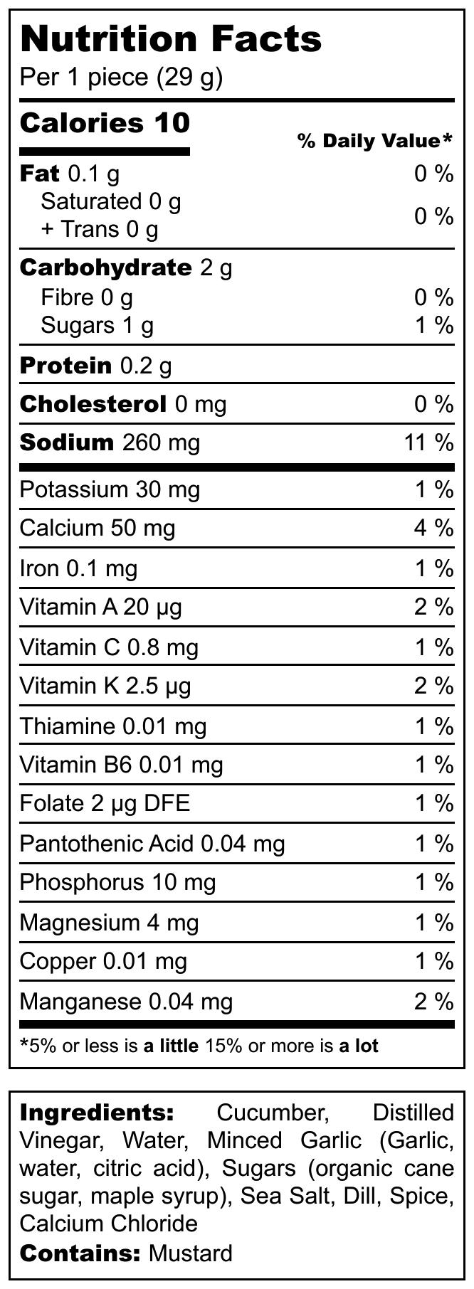Loaded Garlic nutrition info