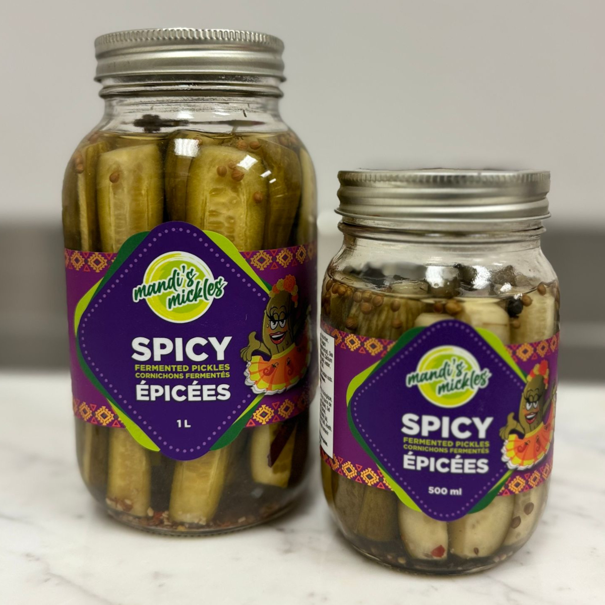A jar of Spicy Señorita from Mandi's Mickles